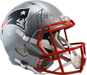 Autographed Patriots Football Helmet PNG image