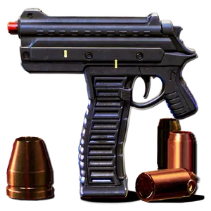 "automatic Pistol PNG: Rapid Fire Capability" 04302024