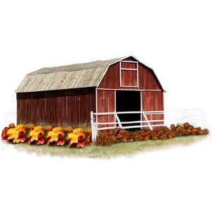 Autumn Barn Setting PNG Mkt83 PNG