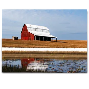Autumn Barn Setting PNG Wyt PNG