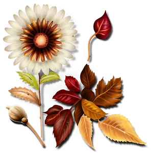 Autumn Elegance Flowers PNG Wdw PNG