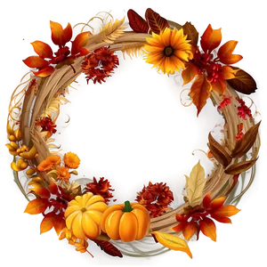 Autumn Flower Circle Png 68 PNG image