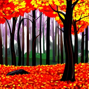 Autumn Forest Scenery Clipart Png Ift15 PNG image