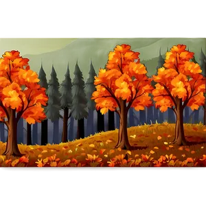 Autumn Forest Scenery Clipart Png Nfj PNG image