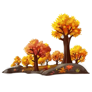 Autumn Forest Scenery Png 06262024 PNG image