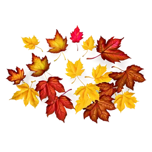 Autumn Leaf Scatter PNG 05042024