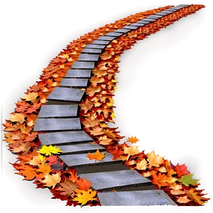 Autumn Leaves Path PNG 06202024 PNG