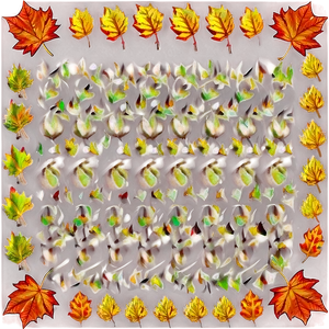 Autumn Leaves Pattern PNG Ljp58