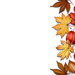 Autumn Leaves Photo Border PNG 92