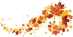 Autumn_ Leaves_ Swirl_ Pattern PNG image