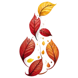 Autumn Leaves Swirl Png Rpj22 PNG image