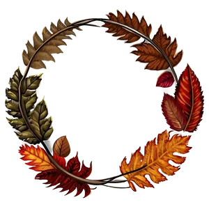 Autumn Leaves Wreath Png Aof PNG image