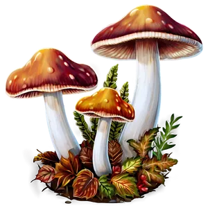 Autumn Mushroom Png 18 PNG image