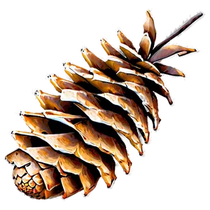 Autumn Pinecone Graphic Png 06132024 PNG image