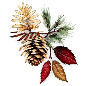 Autumn Pinecone Graphic Png 86 PNG image