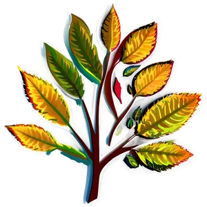 Autumn Plant Clipart PNG Jfu