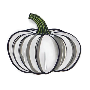 Autumn Pumpkin Outline Graphic Png 06202024 PNG image