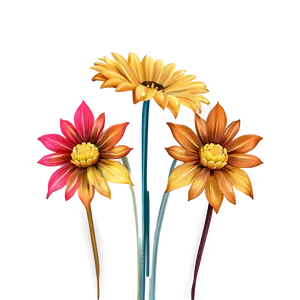 Autumn Spectrum Flowers PNG Gkq PNG