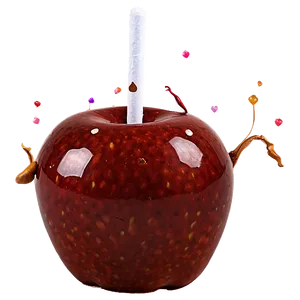 Autumn Spice Candy Apple PNG Pai
