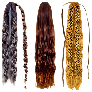 Autumn Tones Long Hair Png 4 PNG image