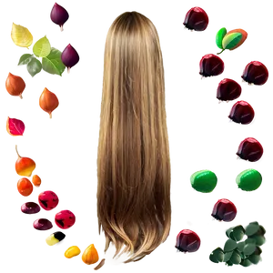 Autumn Tones Long Hair Png Pwo83 PNG image