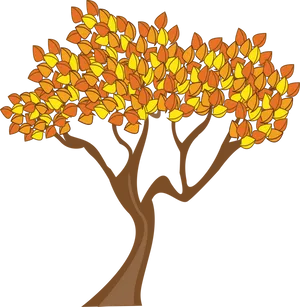 Autumn Tree Illustration PNG image