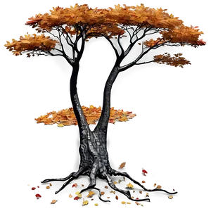 Autumn Tree In Forest PNG Xjj8 PNG