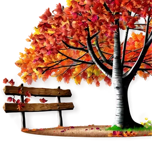 Autumn Tree Path PNG 06122024