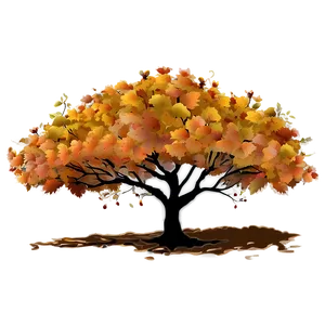 Autumn Tree Scene Png 06122024 PNG image