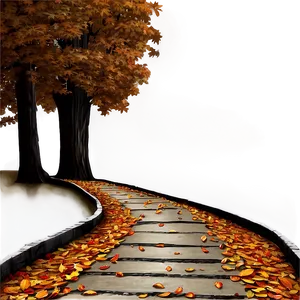 Autumnal Fallen Leaves Pathway Png 17 PNG image