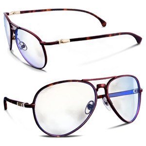 Aviator Glasses With Bi-focal Lenses PNG 06272024 PNG