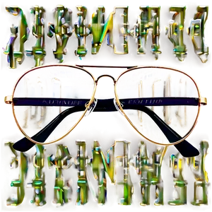 Aviator Glasses With Spring Hinges PNG Tyw PNG