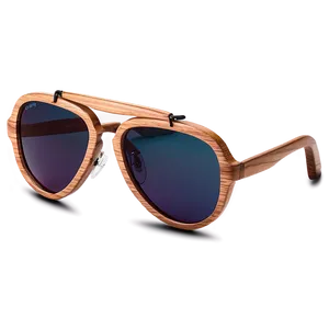 Aviator Glasses With Wooden Frames PNG Tfa18 PNG