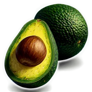 Avocado Slice PNG 8