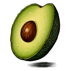 Avocado Slice PNG Xhu PNG