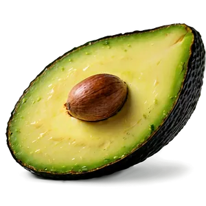 Avocado Slice Side View PNG 32 PNG