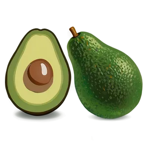 Avocado Vector Png Qbn52 PNG image