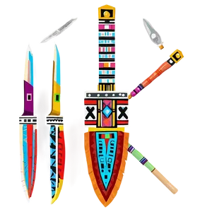 Aztec Ceremonial Knife PNG Qhg PNG