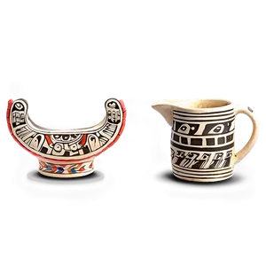Aztec Pottery PNG Old