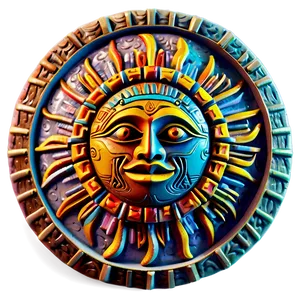 Aztec Sun Stone Png 06202024 PNG image