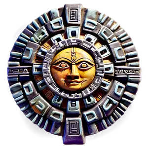 Aztec Sun Stone PNG 65