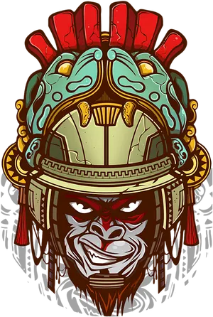 Aztec_ Warrior_ Artwork PNG image