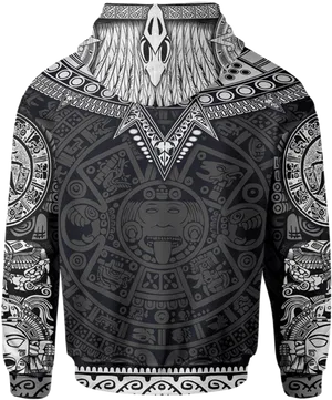 Aztec Warrior Hoodie Design PNG image