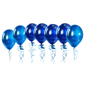 Azure Blue Balloons PNG 06122024 PNG