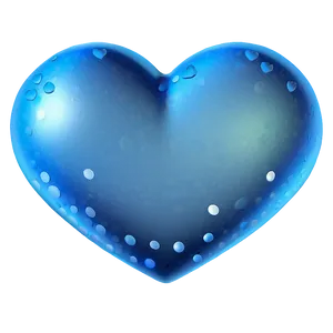 Azure Blue Heart Emoji Png 10 PNG image