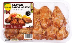 B B Q Flavored Chicken Wings Packaging PNG image