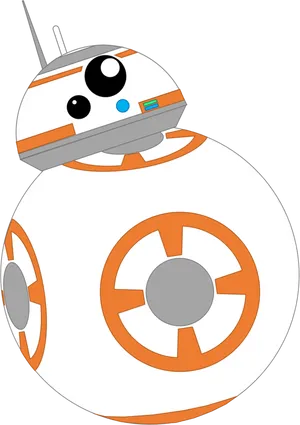 B B8 Droid Star Wars Vector Art PNG image