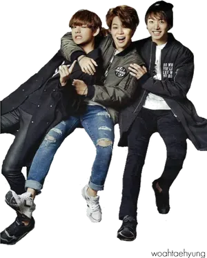 B T S Members Fun Moments PNG image