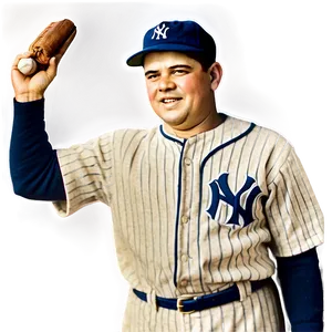 Babe Ruth Baseball Card Png 80 PNG image