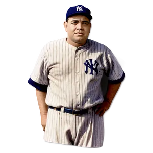 Babe Ruth Baseball Card Png Tnl PNG image